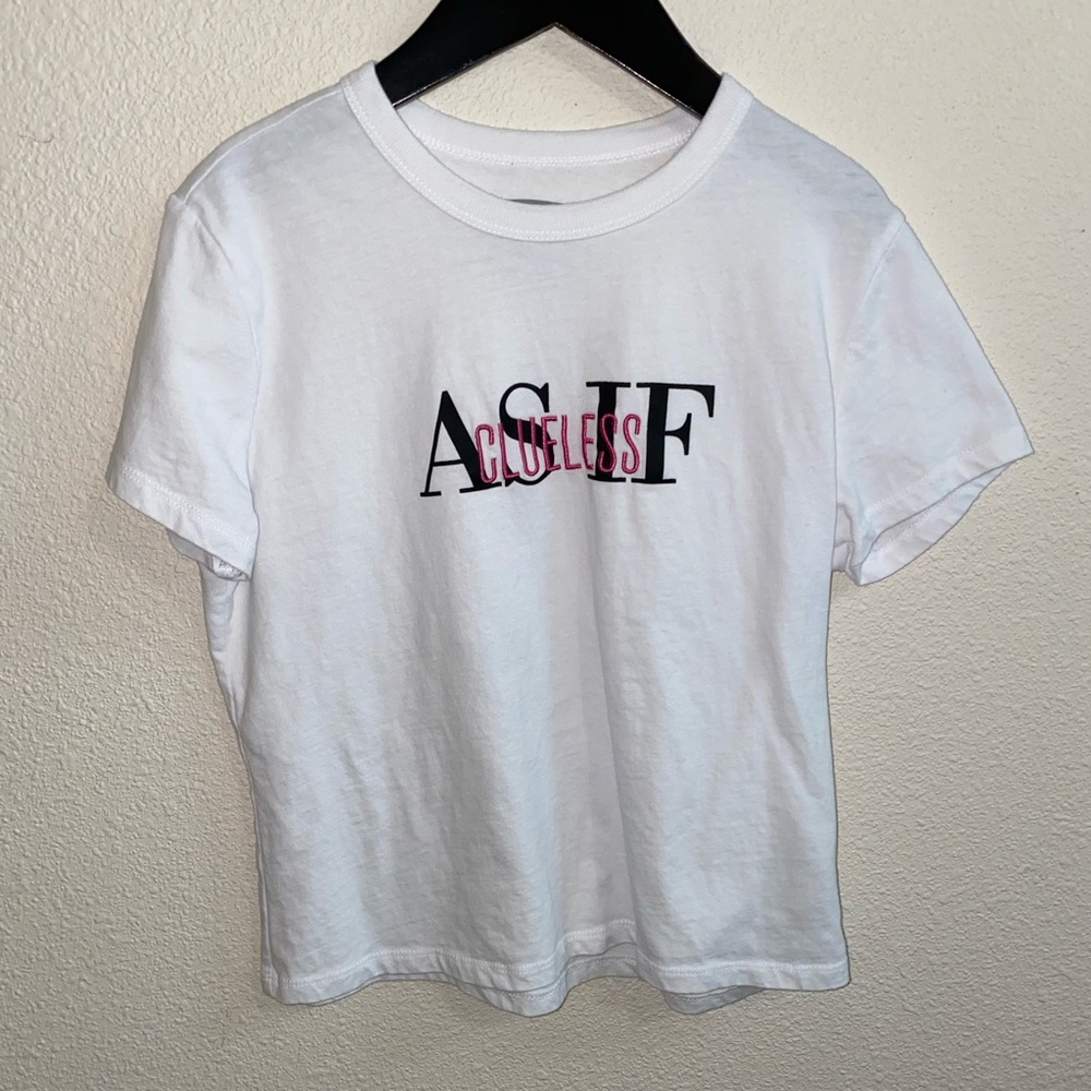 ‘As if’ white clueless t-shirt size girls M